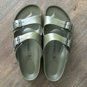Men’s Birkenstock Arizona EVA Sandals - Army Green - Sz 43